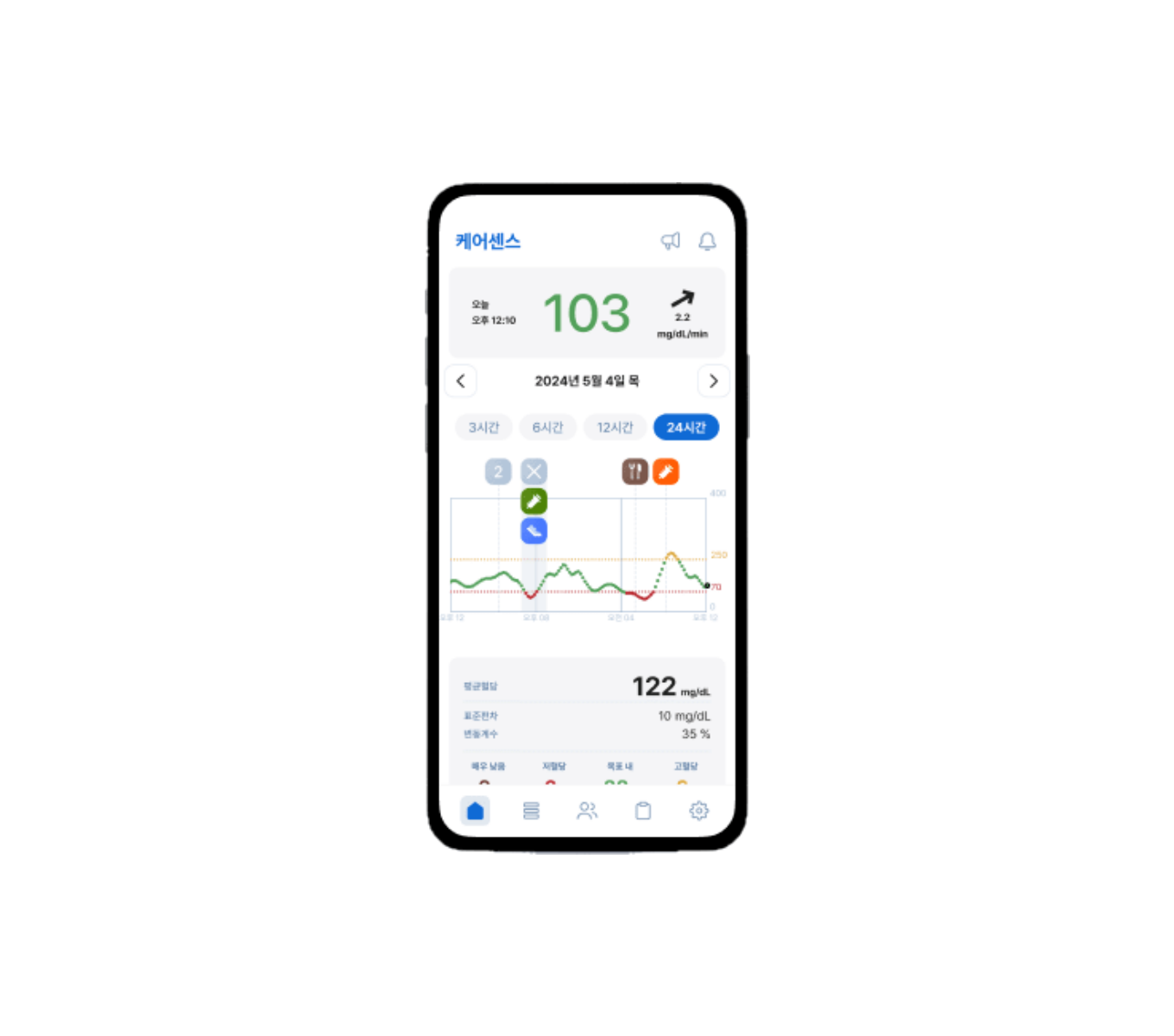 센스365 앱 국문 목업 이미지만